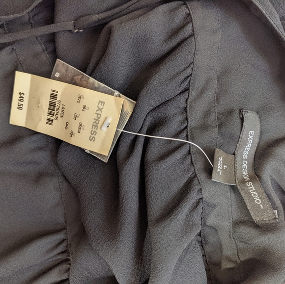 NWT 100% Silk beaded ruffled silk cami top - Picture 3 of 5